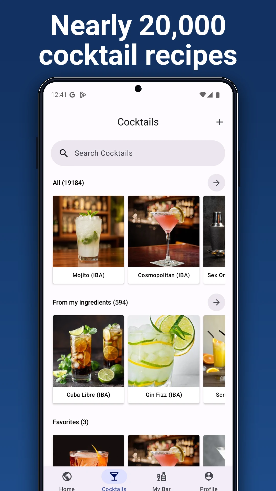 Cocktails Guru - Cocktail app screenshot